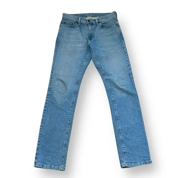 Mott & Bow Mens 31x32 Slim Fit Benson Jeans Stretch Denim 19 Months Light Blue